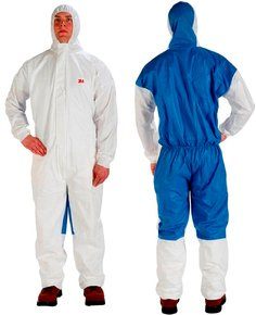3M COVERALL 4535 MEDIUM HOODED BREATHABLE BACK ANTI-STATIC
