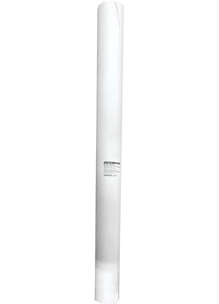 ROLL(1) 72" X 300' BRITEGUARD FLAME-RESISTANT BOOTH PAPER,