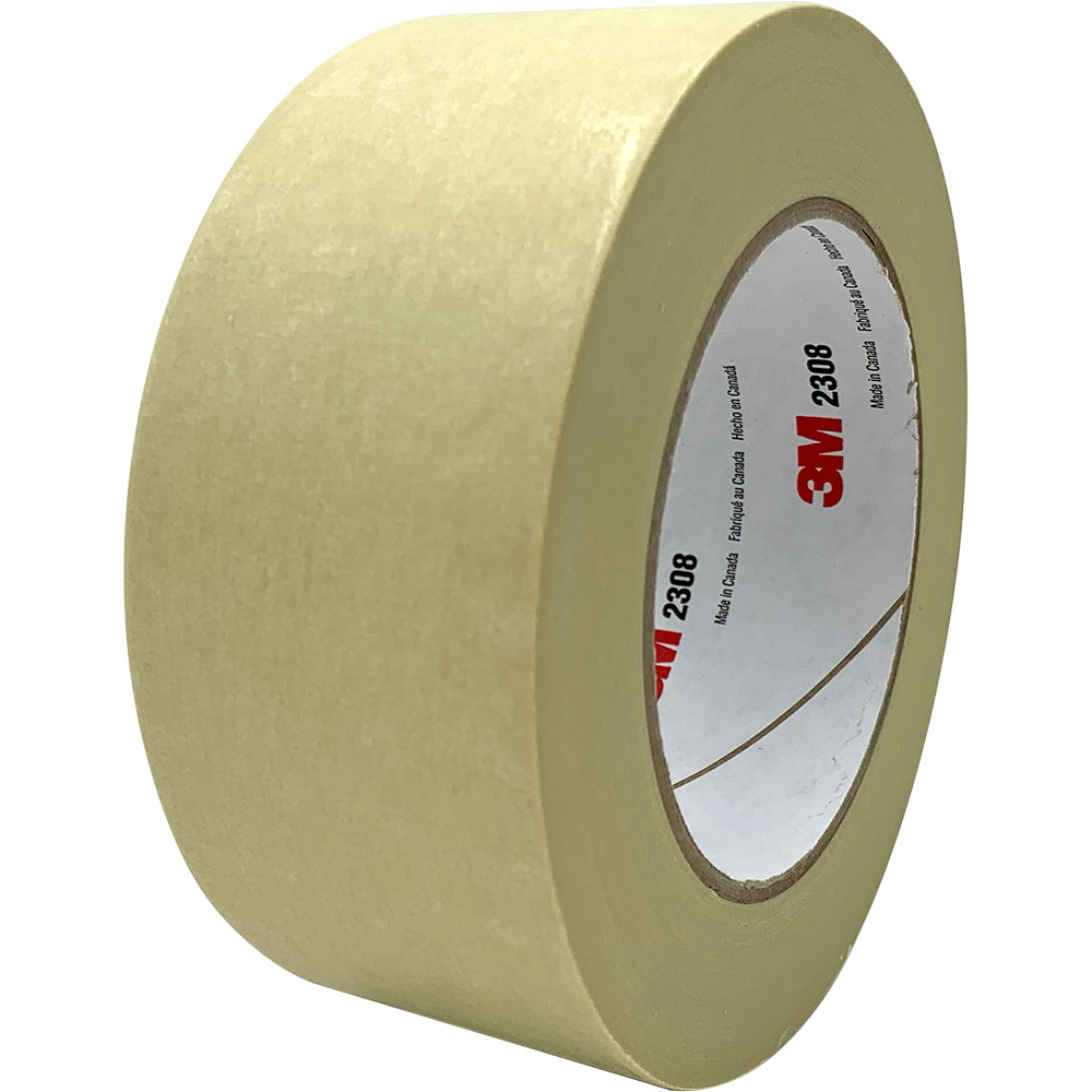 3M MASKING TAPE 2308 TAN, 48 MM X 55 M 5.3 MIL, 24 PER
