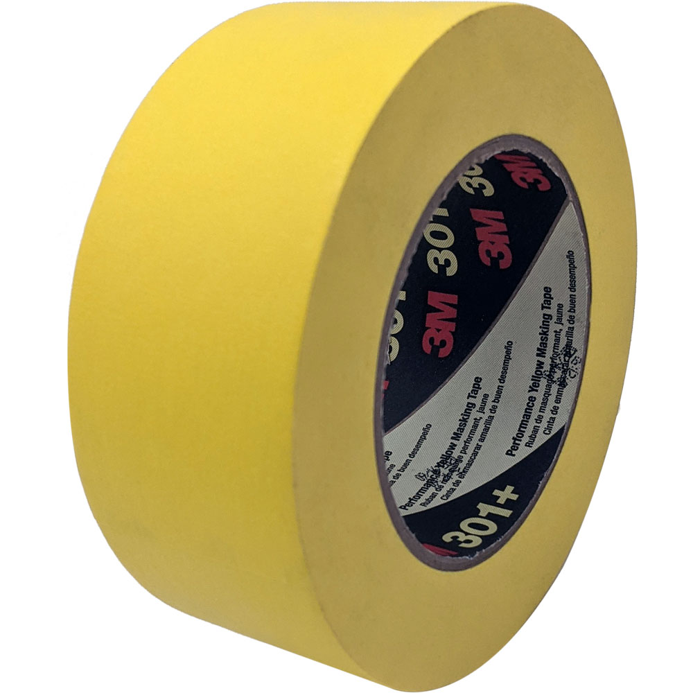 3M PERFORMANCE YELLOW MASKING TAPE 301+, 48 MM X 55 M 6.3